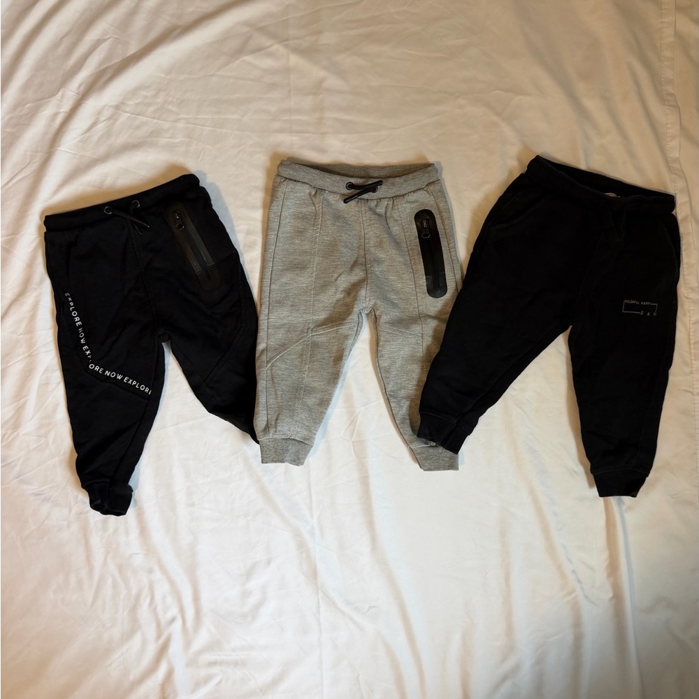 Zara Kids Joggers - Black and Gray Set